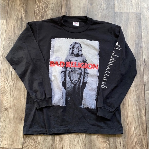 Vintage Other - RARE 94 Bad Religion LS Tour Shirt